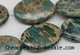 CNI12 16 inches 20*30mm oval natural imperial jasper beads wholesale