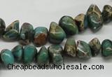 CNI19 16 inches 6*8mm - 8*12mm nuggets natural imperial jasper chip beads