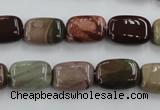 CNI311 15.5 inches 8*14mm rectangle imperial jasper beads wholesale