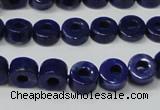 CNL1307 15.5 inches 8mm donut natural lapis lazuli beads