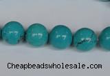 CNT41 16 inches 8mm round turquoise beads wholesale