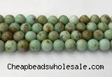 CNT419 15.5 inches 12mm round mongolian turquoise beads wholesale