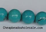CNT46 16 inches 18mm round turquoise beads wholesale
