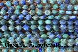 COIN169 15 inches 6mm faceted coin chrysocolla gemstone beads