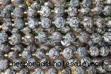 COIN244 15 inches 8mm faceted coin jasper gemstone beads