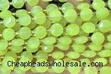 COIN261 15 inches 8mm faceted coin jade gemstone beads
