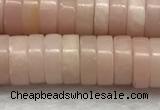 COP1234 15.5 inches 3*8mm heishi Chinese pink opal beads