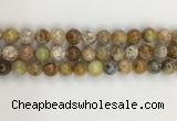 COP1672 15.5 inches 10mm round yellow opal gemstone beads