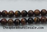 COP220 15.5 inches 8mm round natural brown opal gemstone beads