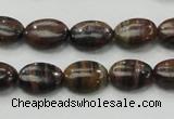 COP231 15.5 inches 10*14mm oval natural brown opal gemstone beads