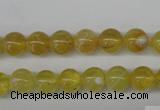 COP332 15.5 inches 8mm round yellow opal gemstone beads wholesale