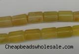 COP338 15.5 inches 8*11mm tube yellow opal gemstone beads