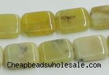 COP373 15.5 inches 13*18mm rectangle yellow opal gemstone beads