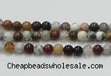 COS37 15.5 inches 4mm round ocean stone beads wholesale