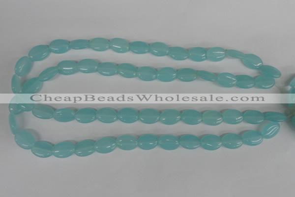 COV61 15.5 inches 10*14mm oval candy jade beads wholesale