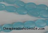 COV62 15.5 inches 10*14mm oval candy jade beads wholesale