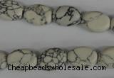 COV85 15.5 inches 10*14mm oval synthetic turquoise beads wholesale