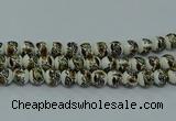 CPB644 15.5 inches 12mm round Painted porcelain beads