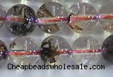 CPC651 15.5 inches 6mm round yellow phantom quartz beads