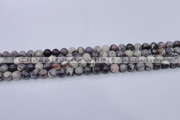 CPJ602 15.5 inches 8mm round purple striped jasper beads wholesale