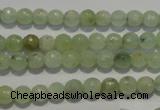CPR51 15.5 inches 6mm faceted round natural prehnite beads