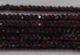 CRB100 15.5 inches 2*3.5mm faceted rondelle red garnet gemstone beads