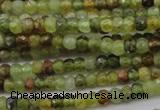 CRB122 15.5 inches 2.5*3.5mm faceted rondelle green garnet beads