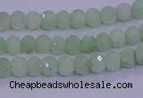 CRB1913 15.5 inches 2.5*4mm faceted rondelle green opal beads