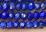 CRB2241 15.5 inches 2*3mm faceted rondelle lapis lazuli beads