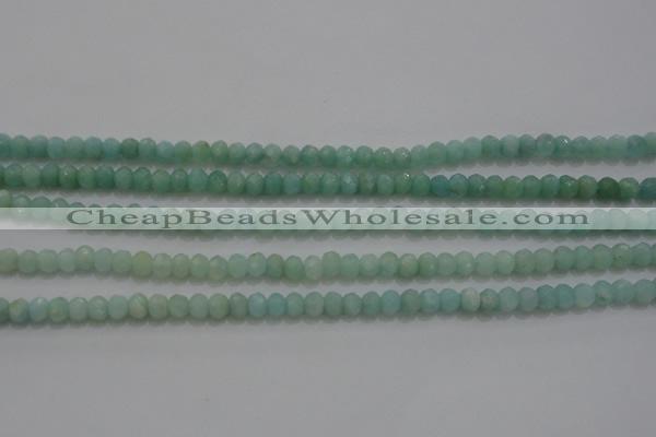 CRB226 15.5 inches 2.5*4mm faceted rondelle amazonite beads