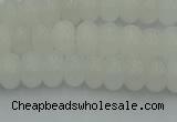 CRB2810 15.5 inches 4*6mm rondelle white jade beads wholesale