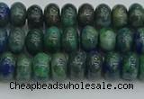 CRB2890 15.5 inches 4*6mm rondelle chrysocolla beads wholesale