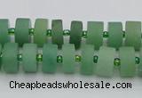 CRB472 15.5 inches 5*8mm tyre green aventurine beads wholesale