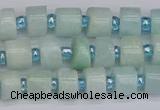 CRB530 15.5 inches 5*8mm tyre Chinese amazonite beads wholesale