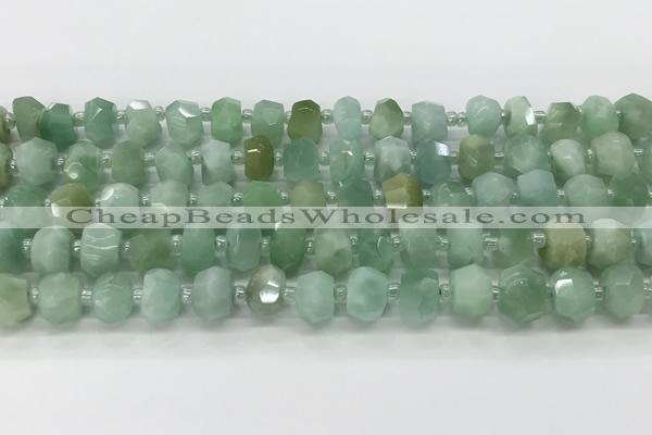 CRB5650 15.5 inches 5*8mm-6*10mm faceted rondelle jade beads wholesale