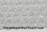 CRB5687 15 inches 4*4mm white crystal beads wholesale
