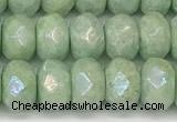 CRB5706 15 inches 5*8mm faceted rondelle AB-color jade beads