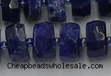 CRB585 15.5 inches 8*18mm faceted rondelle sodalite beads