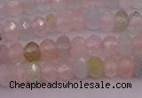 CRB716 15.5 inches 2.5*4mm faceted rondelle morganite beads