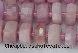 CRB827 15.5 inches 7*12mm faceted rondelle kunzite beads