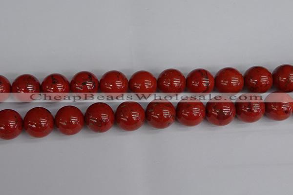 CRE318 15.5 inches 20mm round red jasper beads wholesale