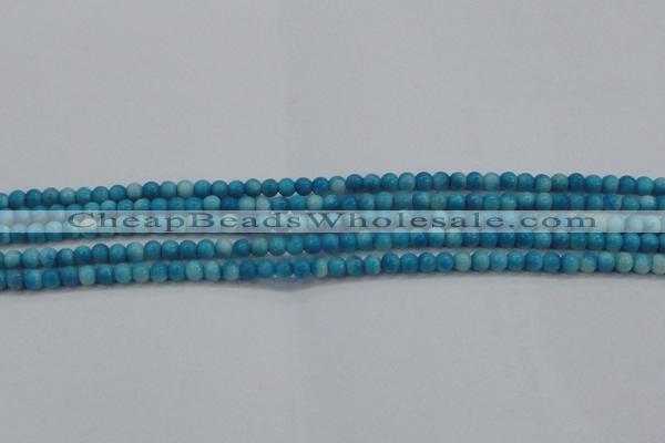 CRF440 15.5 inches 3mm round dyed rain flower stone beads wholesale