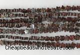 CRG30 15.5 inches 6mm flat star poppy jasper beads wholesale