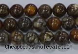 CRO1171 15.5 inches 6mm round fire lace opal gemstone beads