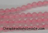 CRO48 15.5 inches 6mm round rose quartz beads wholesale
