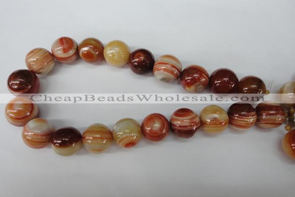 CRO533 15.5 inches 20mm round agate gemstone beads wholesale