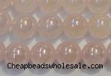 CRQ505 15.5 inches 14mm round AB-color rose quartz beads