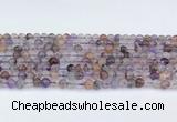 CRU1011 15.5 inches 5mm round mixed rutilated quartz beads