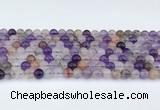 CRU1012 15.5 inches 6mm round mixed rutilated quartz beads