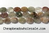 CRU924 15.5 inches 15*20mm oval mixed rutilated quartz beads wholesale